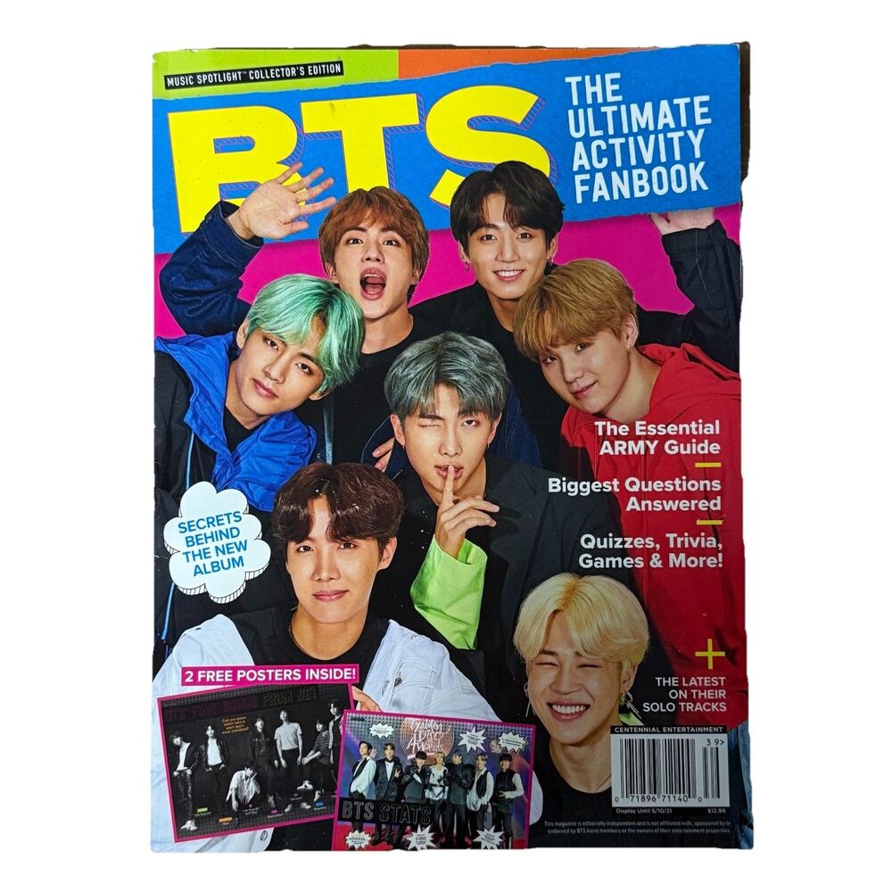 BTS The Ultimate Activity Fanbook 2021 (Collectors Edition) Posters Included EUC